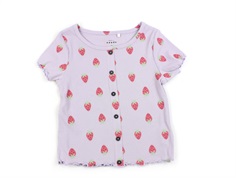 Name It orchid petal/strawberries slim top